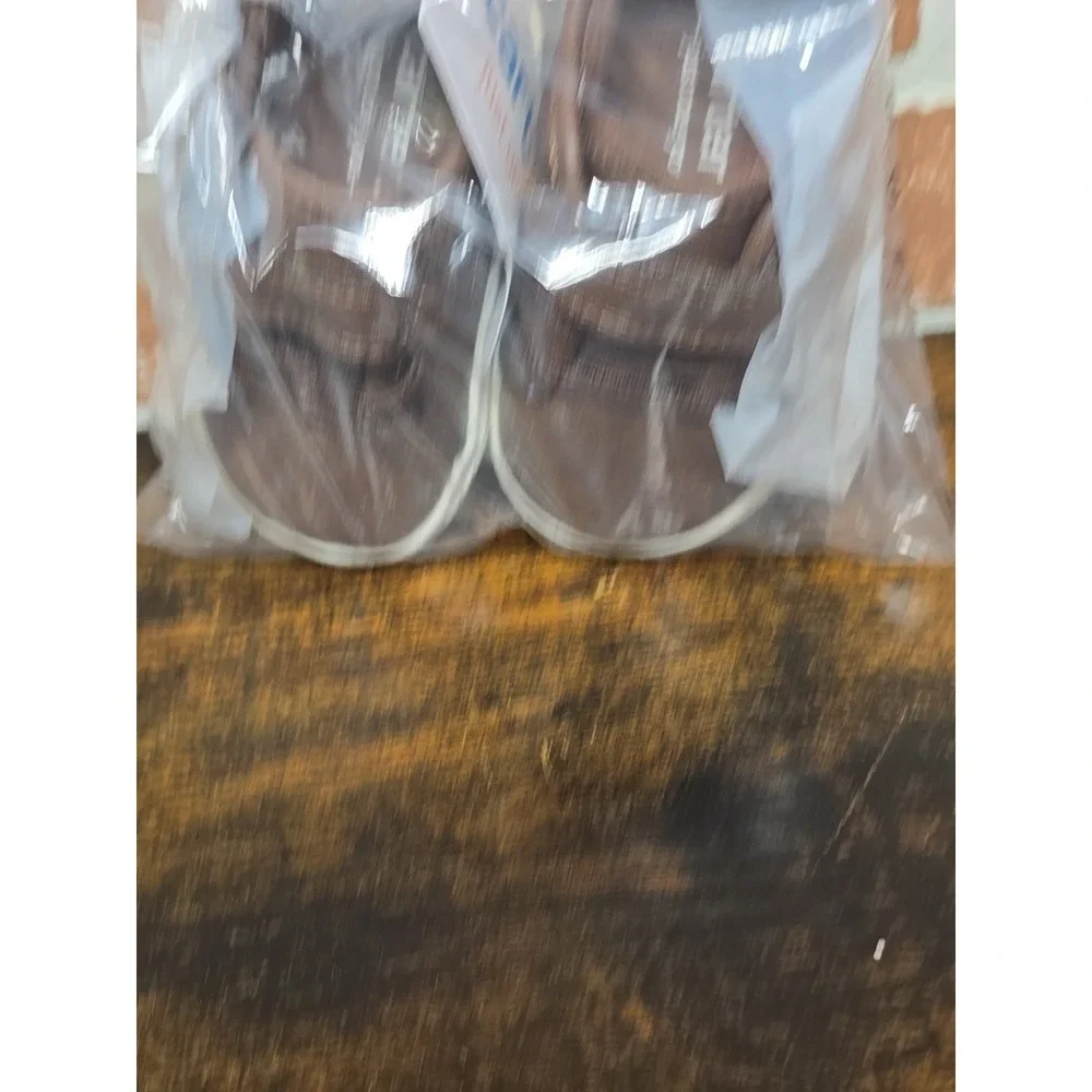 Carters‎ Infant Walking Shoes-Size 3 Months-Brown Lip On Hook And Loop Closure